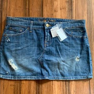 NWT BEBE Jean miniskirt